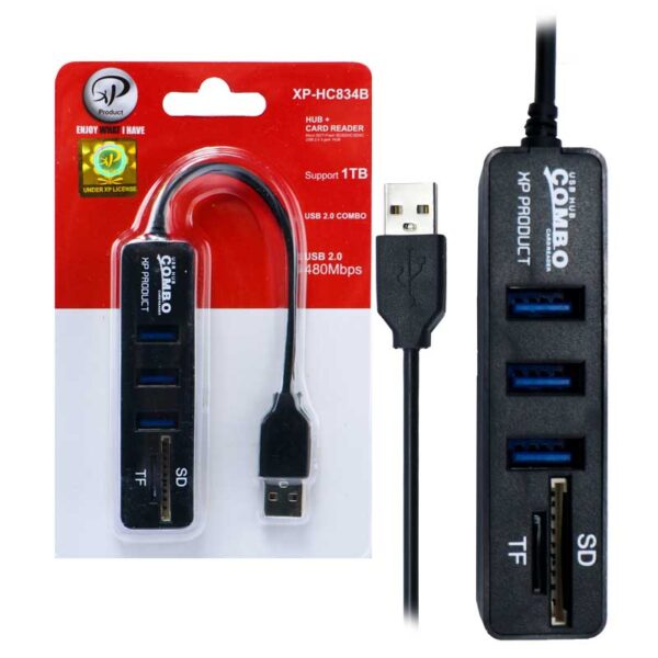 هاب سه پورت USB 2.0 ایکس پی پروداکت XP-H834