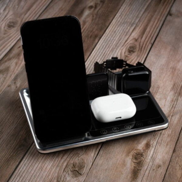 شارژر وایرلس چهار کاره گرین لاین مدل 4in1 Wireless Charging Station 15W