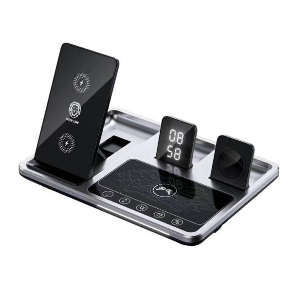 شارژر وایرلس چهار کاره گرین لاین مدل 4in1 Wireless Charging Station 15W