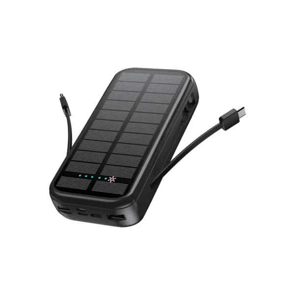 پاوربانک با باتری خورشیدی گرین لاین PD20W SOLAR 2 POWER BANK 20000mAh