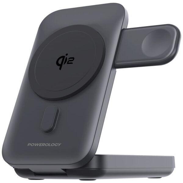 پاوربانک مگ سیف سه‌کاره پاورلوژی مدل POWERLOGY 10000mAh Qi2