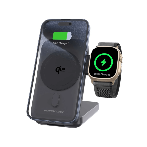 پاوربانک مگ سیف سه‌کاره پاورلوژی مدل POWERLOGY 10000mAh Qi2
