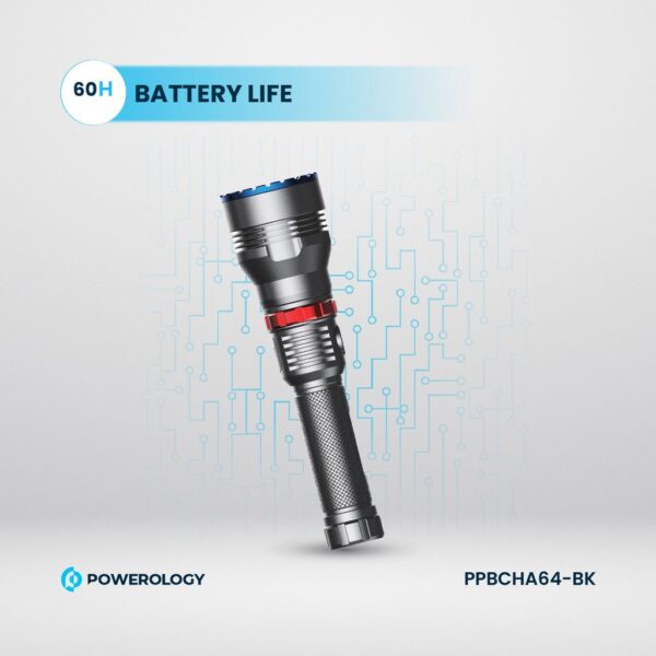 چراغ قوه پاوربانک ضدآب POWERLOGY 4000mAh Waterproof