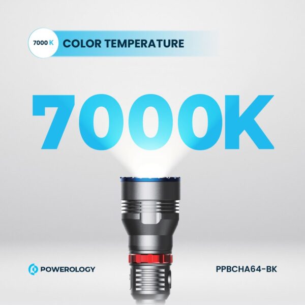 چراغ قوه پاوربانک ضدآب POWERLOGY 4000mAh Waterproof