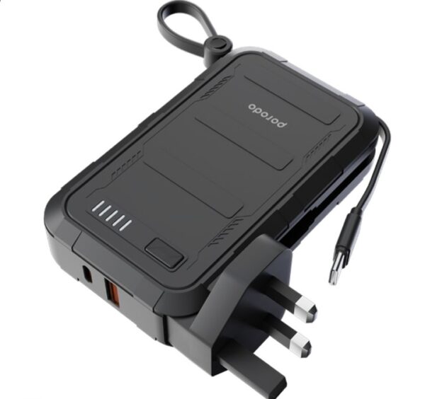 پاوربانک آداپتور پرودو مدل Porodo 10000mAh Wall Charger Power Bank