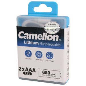 باتری نیم قلمی شارژی Camelion UB-AAA650-PBH2 AAA 430mAh