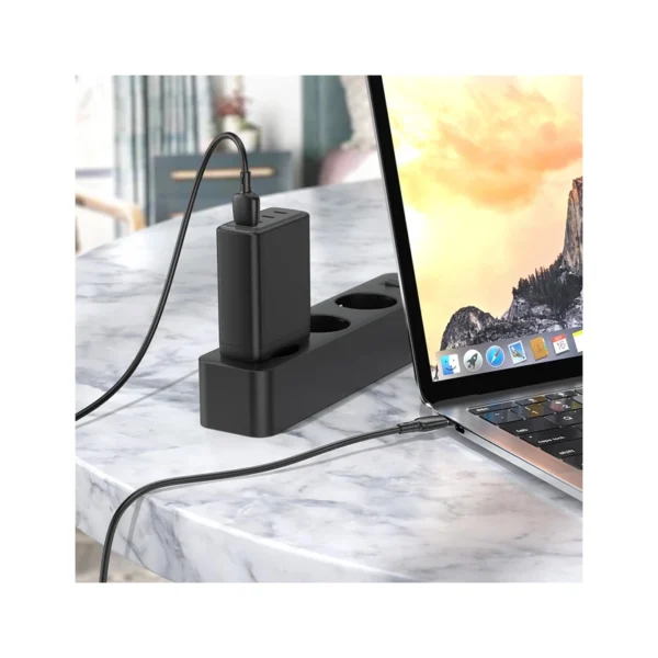 کابل تبدیل USB به USB-C بروفون مدل BX93 100W طول 1 متر