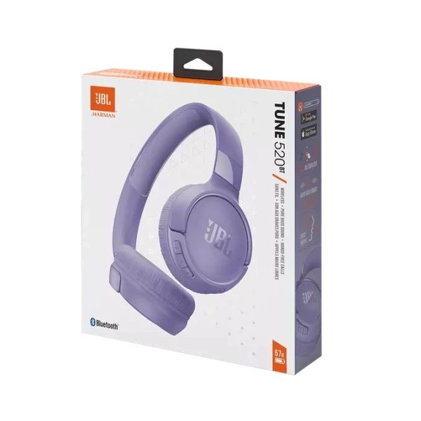 هدست بلوتوثی جی‌بی‌ال مدل Tune 520 دو گوشی، درگاه ارتباطی USB Type-C، با باتری لیتیوم یونی، مناسب برای آقایان و بانوان