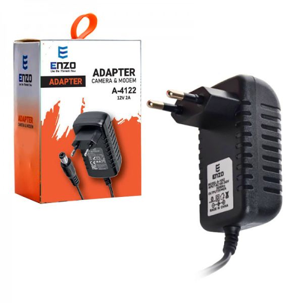 آداپتور مودم انزو مدل ENZO A-4122 12V 2A