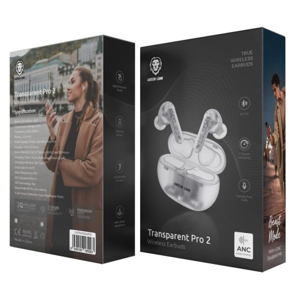 هدفون بلوتوثی گرین لاین مدل Transparent Pro 2