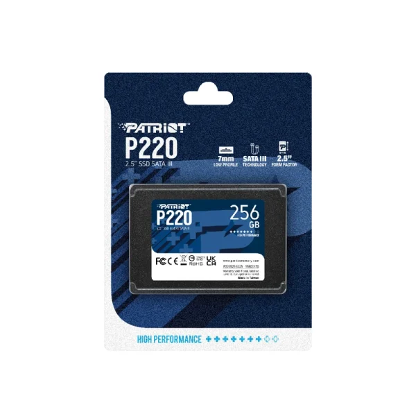 هارد اس اس دی اینترنال پتریوت مدل P220 ظرفیت 256 گیگابایت