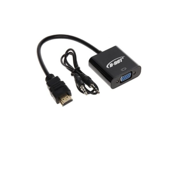کابل تبدیل HDMI TO VGA همراه کابل صدا دی نت