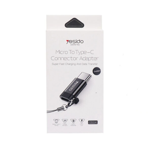 مبدل microUSB به USB-C یسیدو مدل GS04
