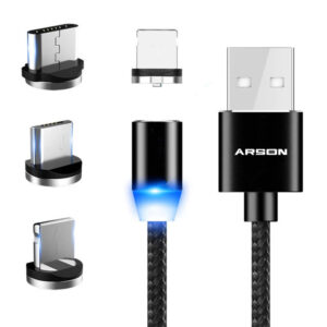 کابل 3 سر مگنتی فست شارژ آرسون مدل Arson AN-M33