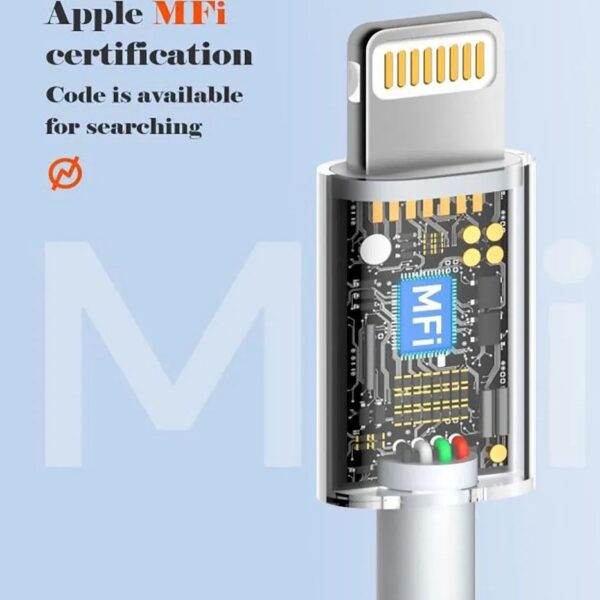 کابل شارژر تایپ سی TYPE-C به آیفون LIGHTNING الدینیو LDNIO مدل MFi01 متراژ 1متر