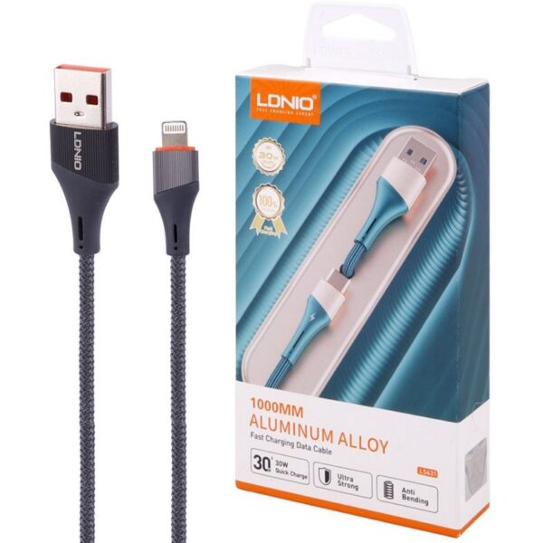 کابل تبدیل USB به لایتنینگ الدینیو مدل LS631 طول 1 متر