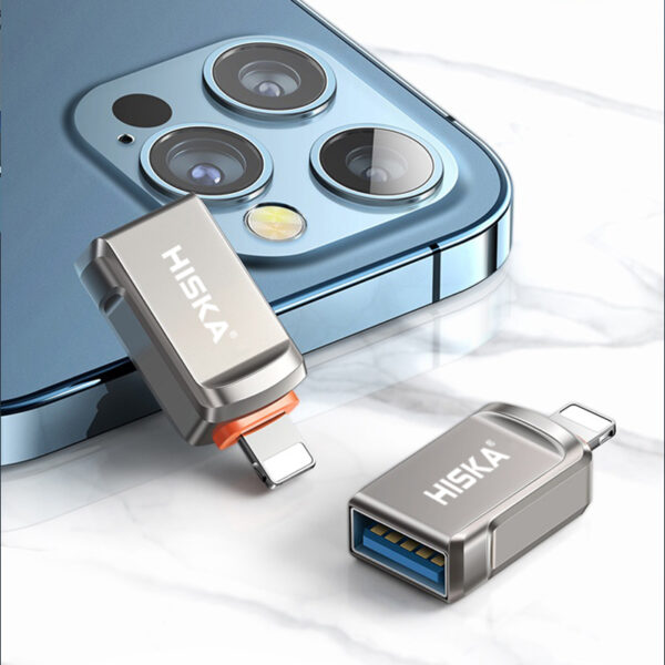 مبدل USB 3.0 OTG به لایتنینگ هیسکا مدل H1