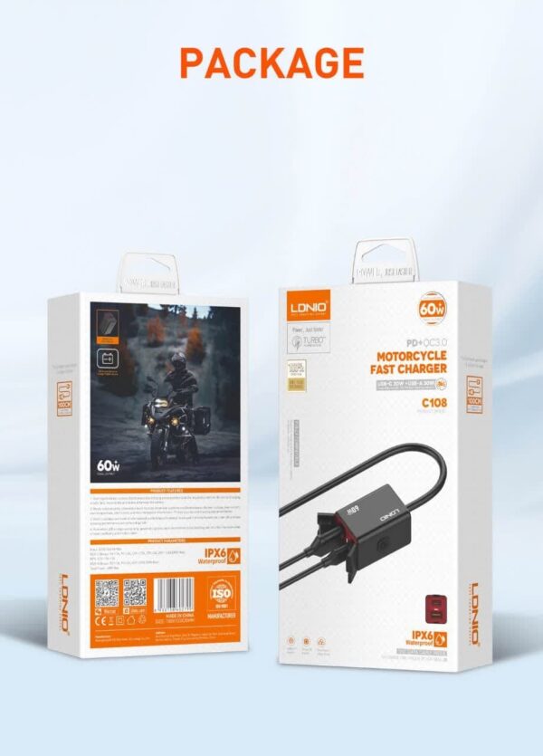 شارژر فندکی LDNIO C108C