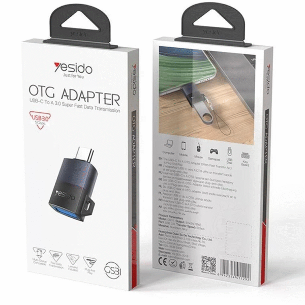 تبدیل otg تایپ سی یسیدو مدل yesido gs31