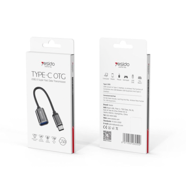 مبدل OTG USB-C به USB3.0 یسیدو مدل GS01