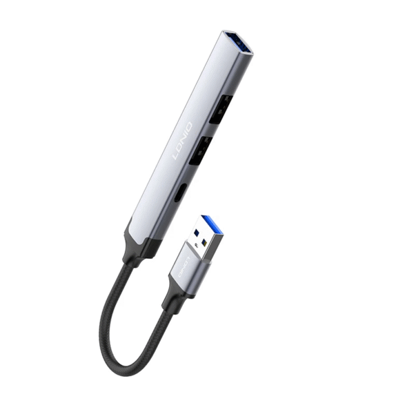 هاب USB 4 در 1 LDNIO DS-44C | افزایش پورت با سرعت ۵ گیگابیت بر ثانیه